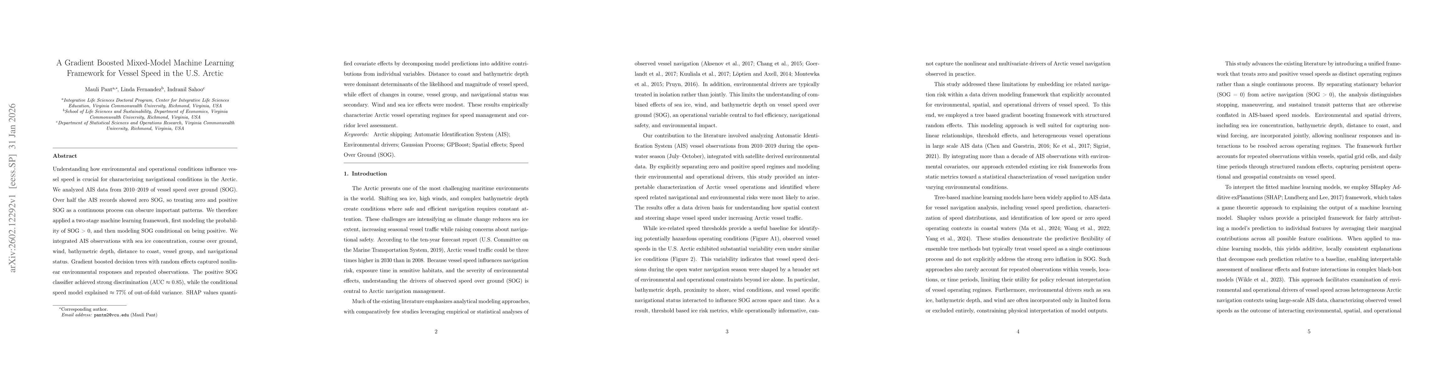 Thumbnail for A Gradient Boosted Mixed-Model Machine Learning Framework for Vessel Speed in the U.S. Arctic