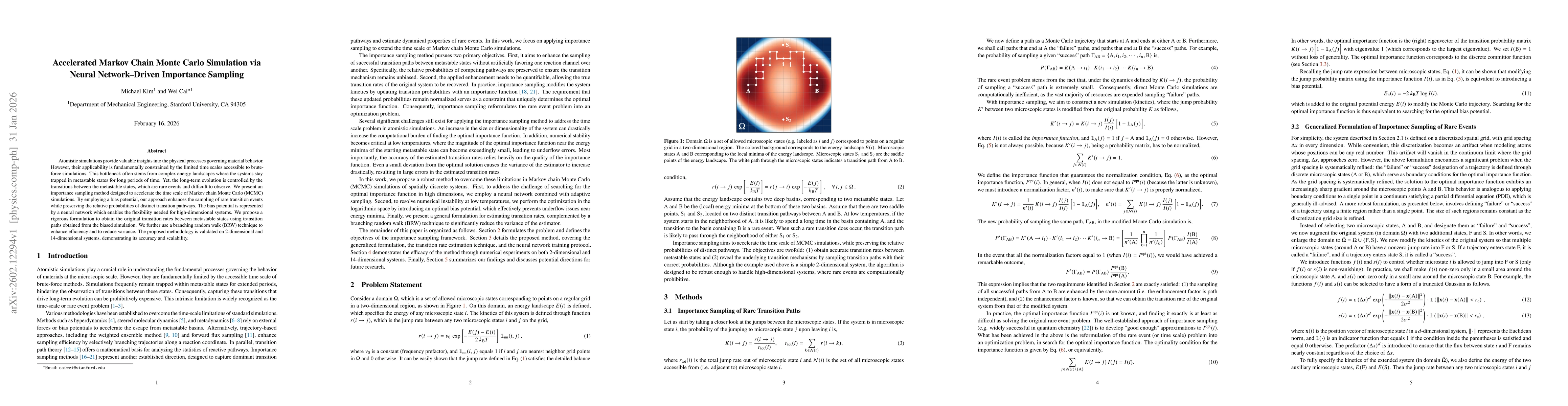 Thumbnail for Accelerated Markov Chain Monte Carlo Simulation via Neural Network-Driven Importance Sampling