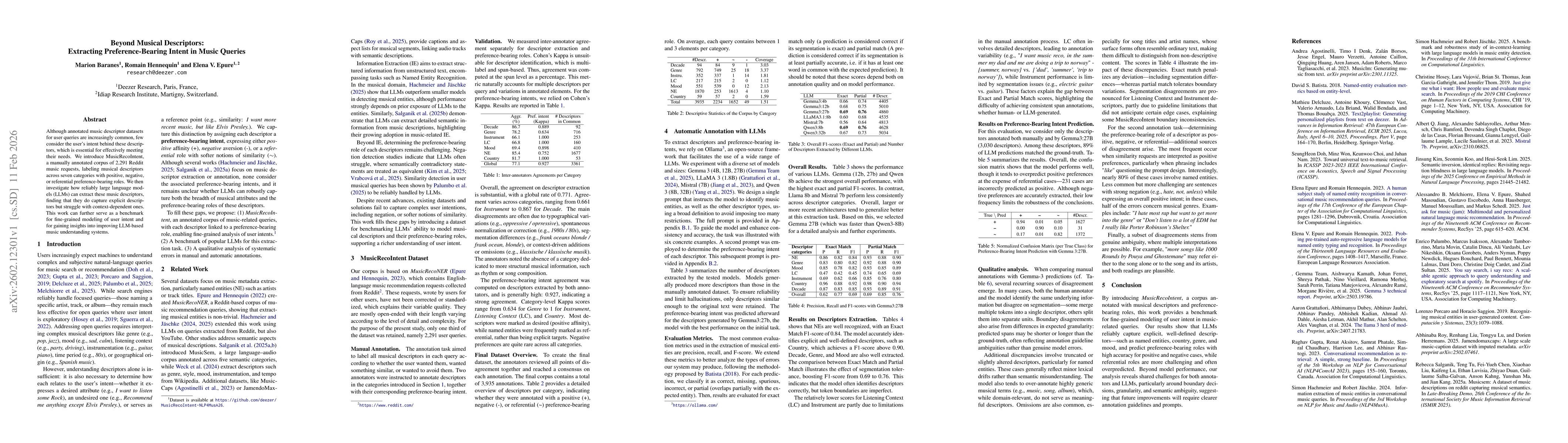 Thumbnail for Beyond Musical Descriptors: Extracting Preference-Bearing Intent in Music Queries