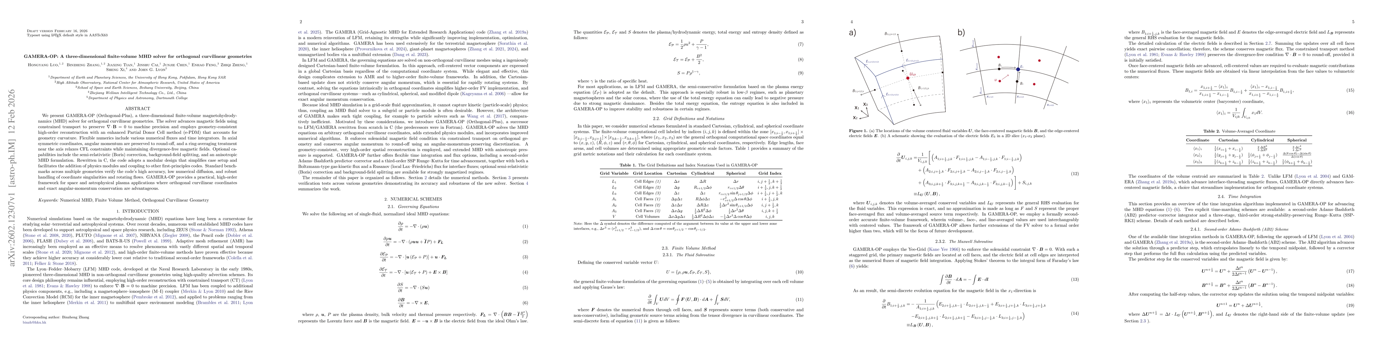 Thumbnail for GAMERA-OP: A three-dimensional finite-volume MHD solver for orthogonal curvilinear geometries