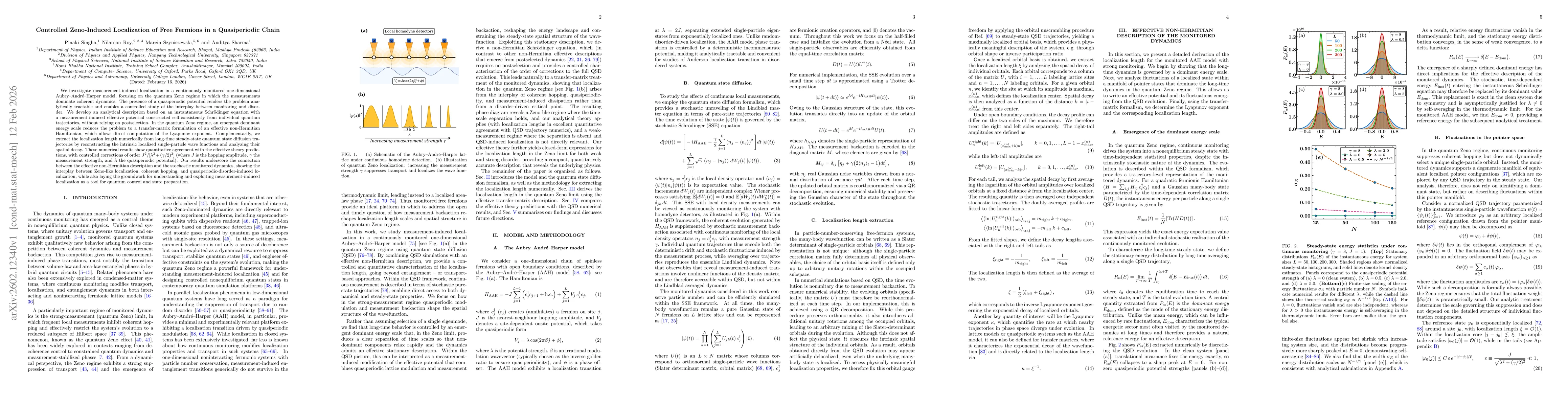 Thumbnail for Controlled Zeno-Induced Localization of Free Fermions in a Quasiperiodic Chain