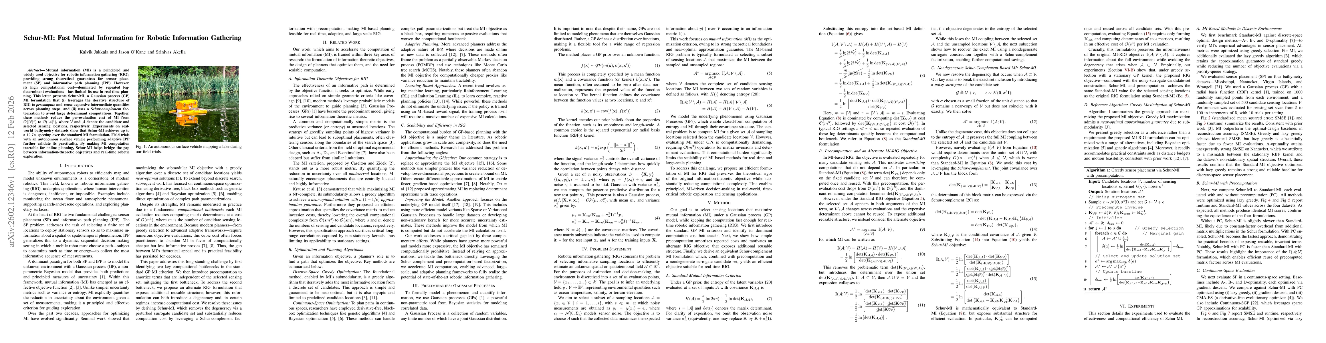 Thumbnail for Schur-MI: Fast Mutual Information for Robotic Information Gathering