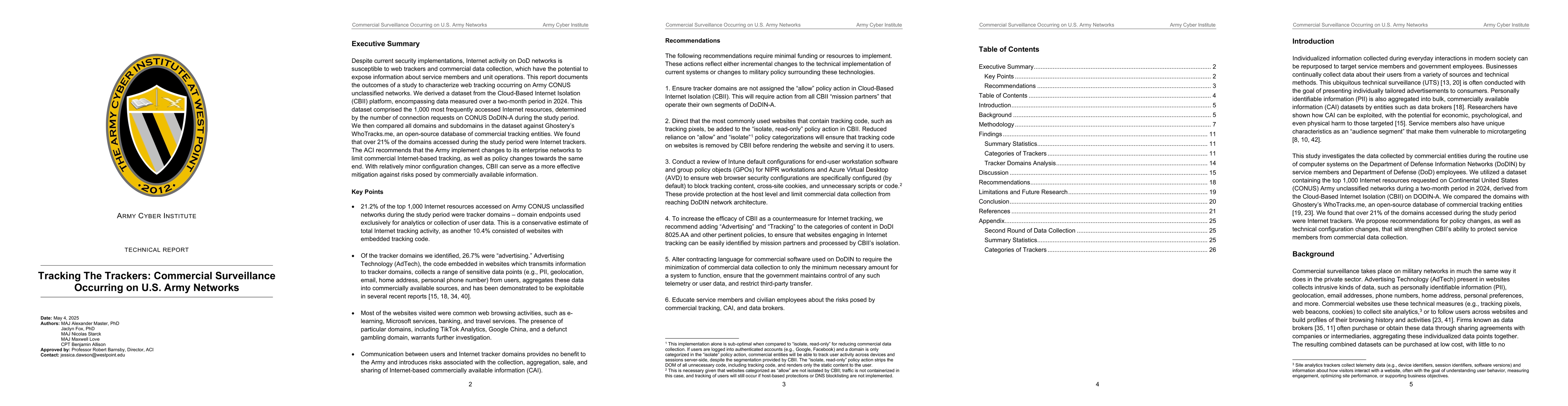 Thumbnail for Tracking The Trackers: Commercial Surveillance Occurring on U.S. Army Networks