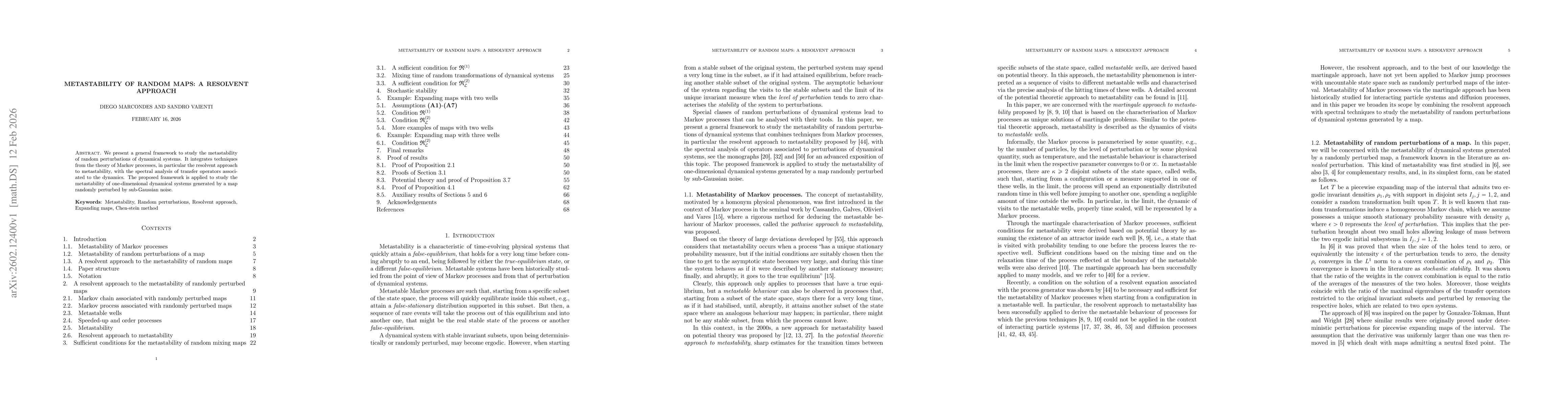 Thumbnail for Metastability of random maps: a resolvent approach