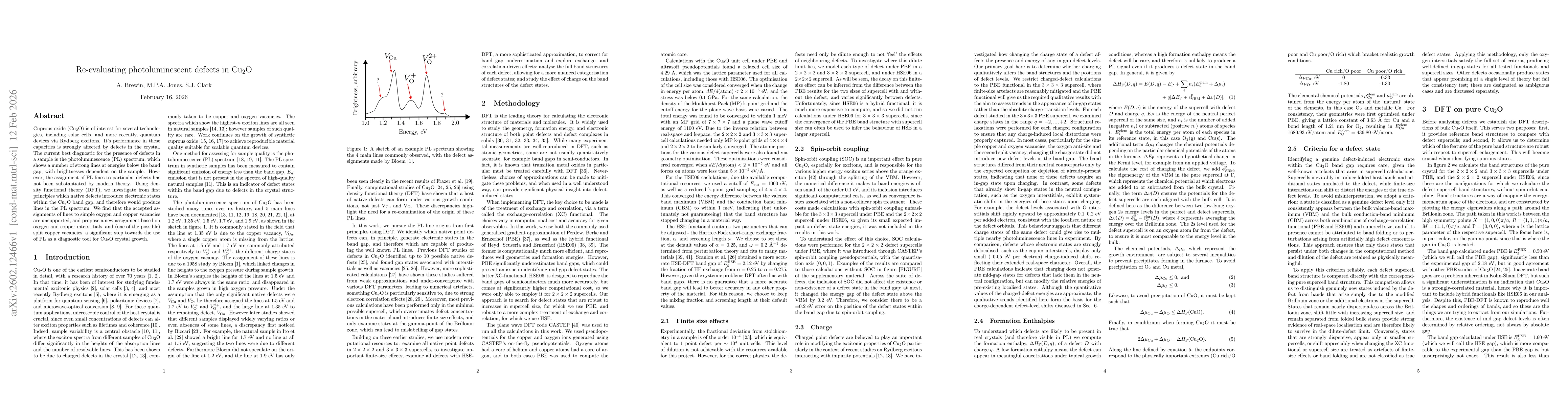 Thumbnail for Re-evaluating photoluminescent defects in Cu$_2$O