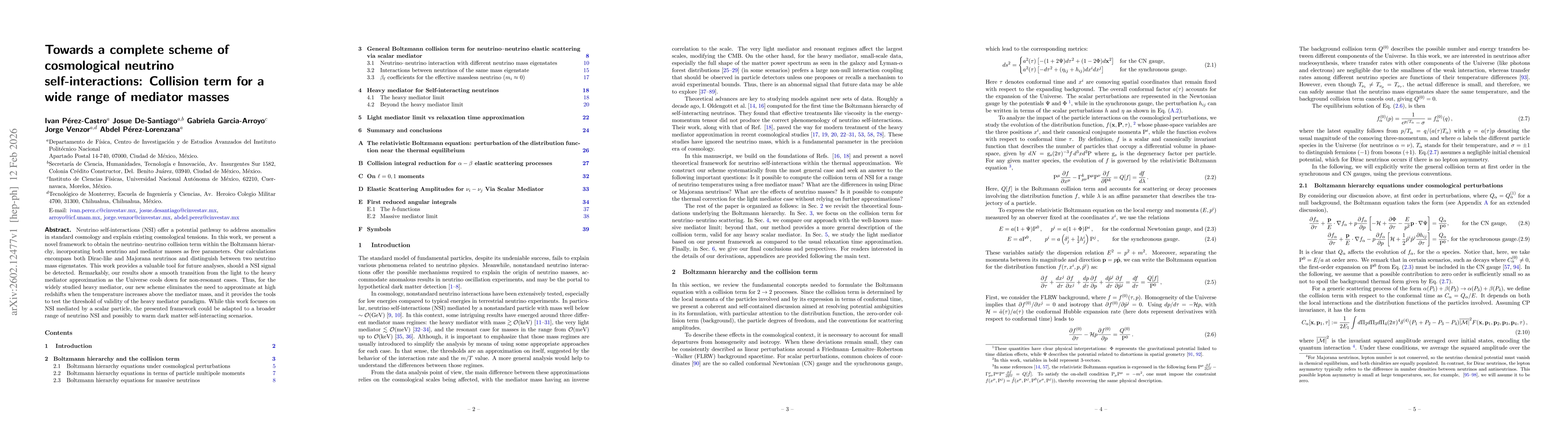 Thumbnail for Towards a complete scheme of cosmological neutrino self-interactions: Collision term for a wide range of mediator masses