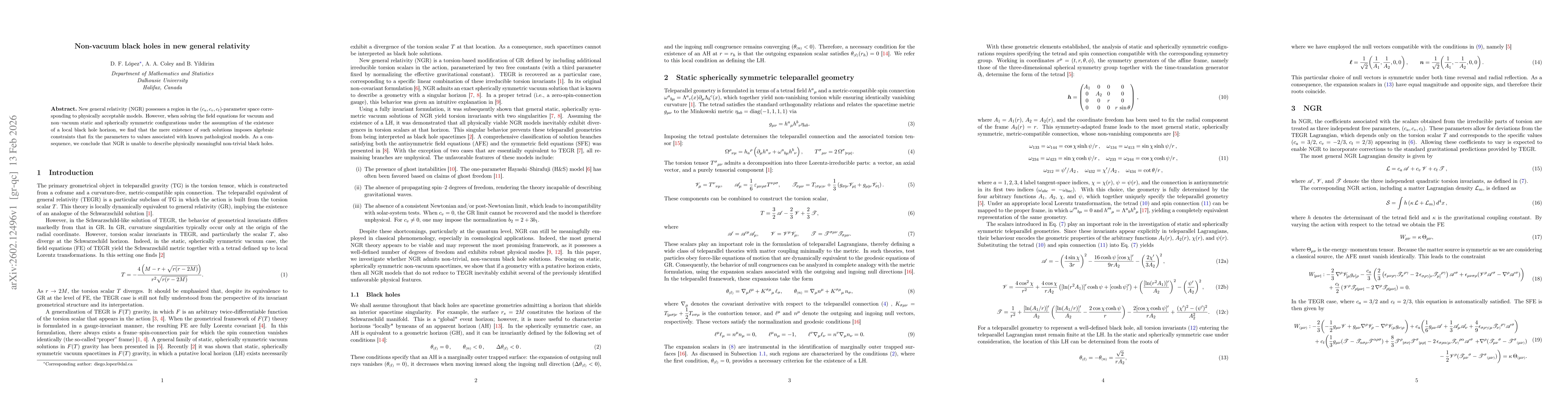 Thumbnail for Non-vacuum black holes in new general relativity