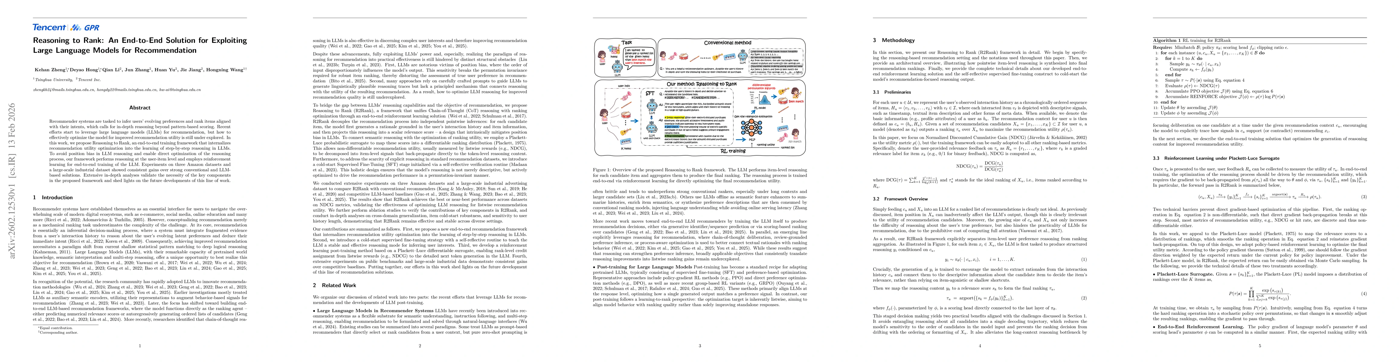 Thumbnail for Reasoning to Rank: An End-to-End Solution for Exploiting Large Language Models for Recommendation