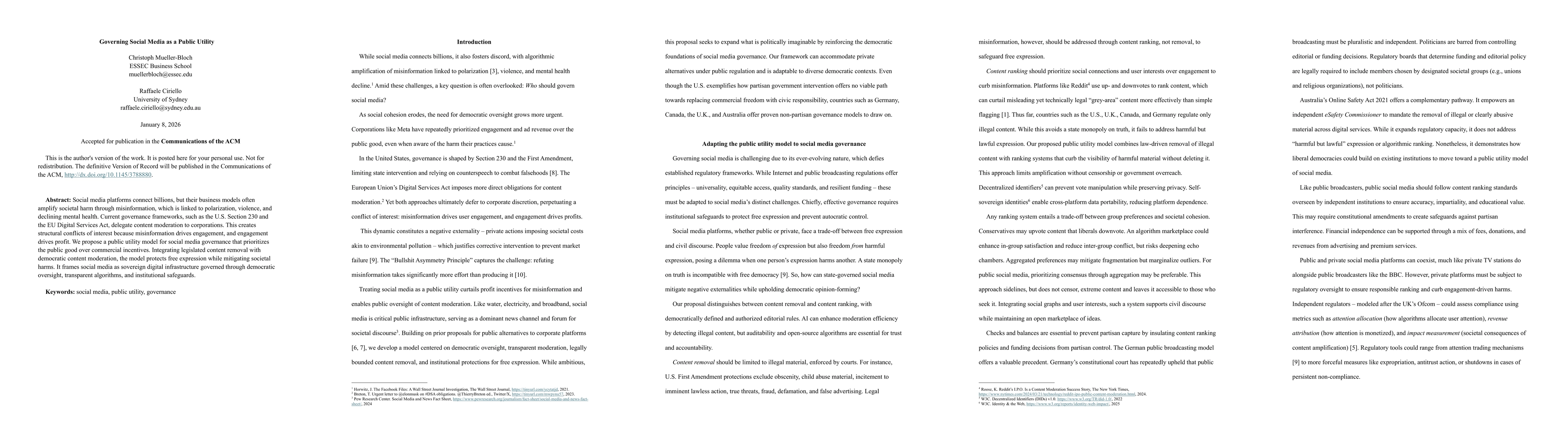 Thumbnail for Governing Social Media as a Public Utility: A Case for Sovereign Digital Infrastructure