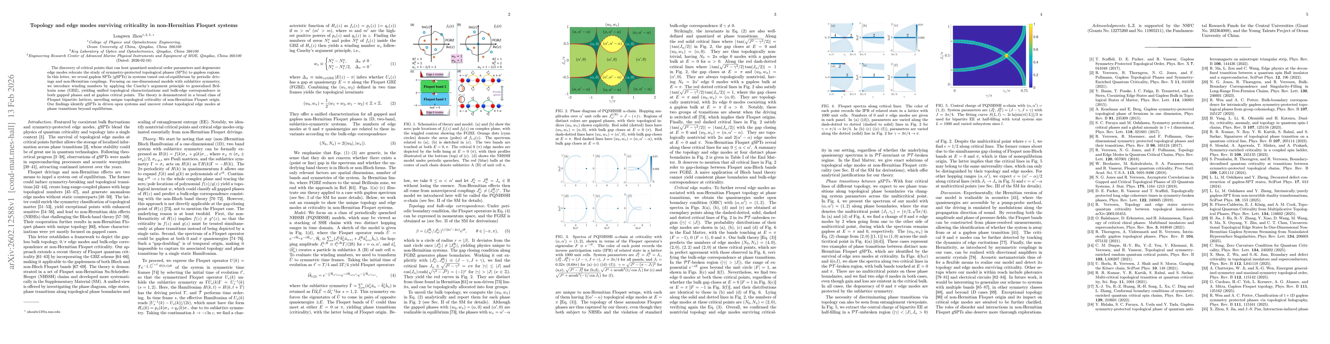 Thumbnail for Topology and edge modes surviving criticality in non-Hermitian Floquet systems