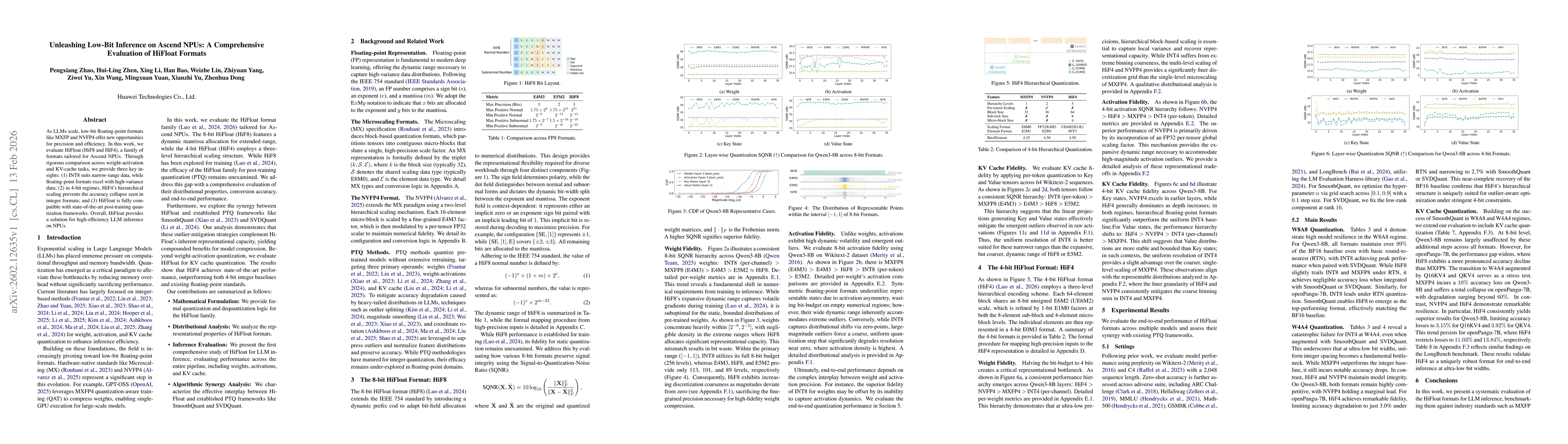 Thumbnail for Unleashing Low-Bit Inference on Ascend NPUs: A Comprehensive Evaluation of HiFloat Formats
