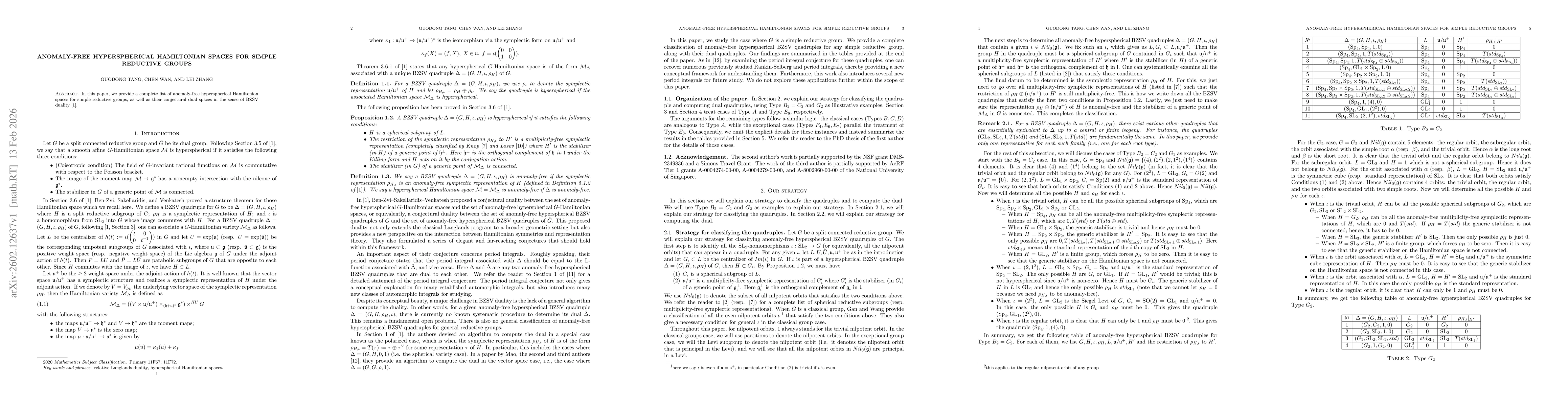 Thumbnail for Anomaly-free Hyperspherical Hamiltonian spaces for simple reductive groups