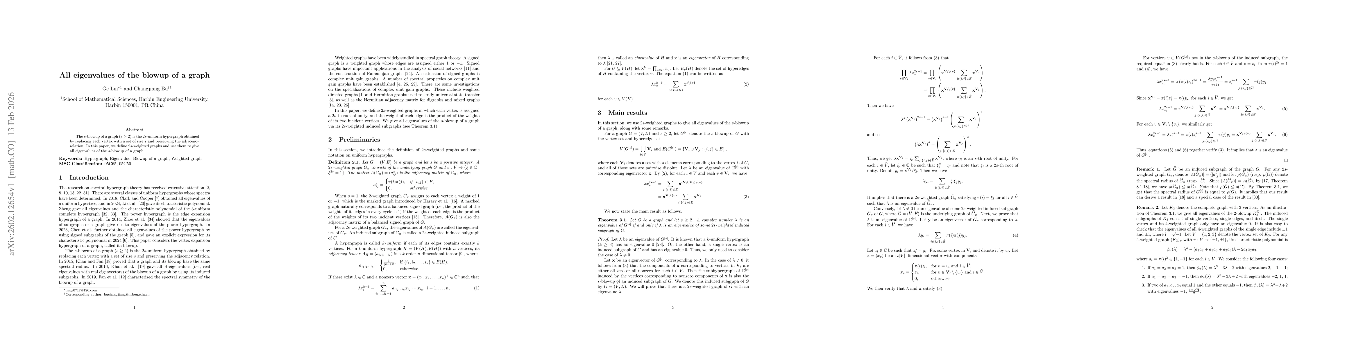 Thumbnail for All eigenvalues of the blowup of a graph