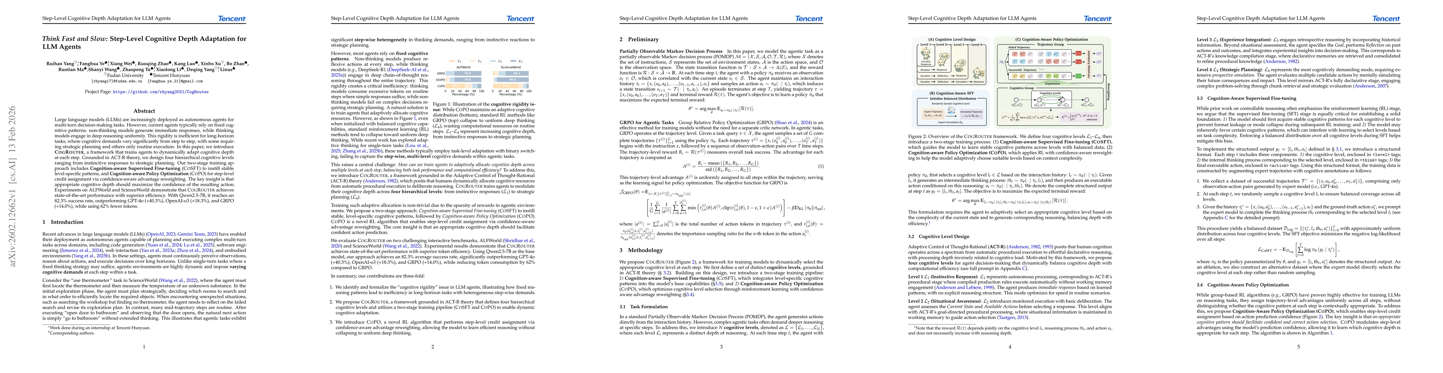 Thumbnail for Think Fast and Slow: Step-Level Cognitive Depth Adaptation for LLM Agents
