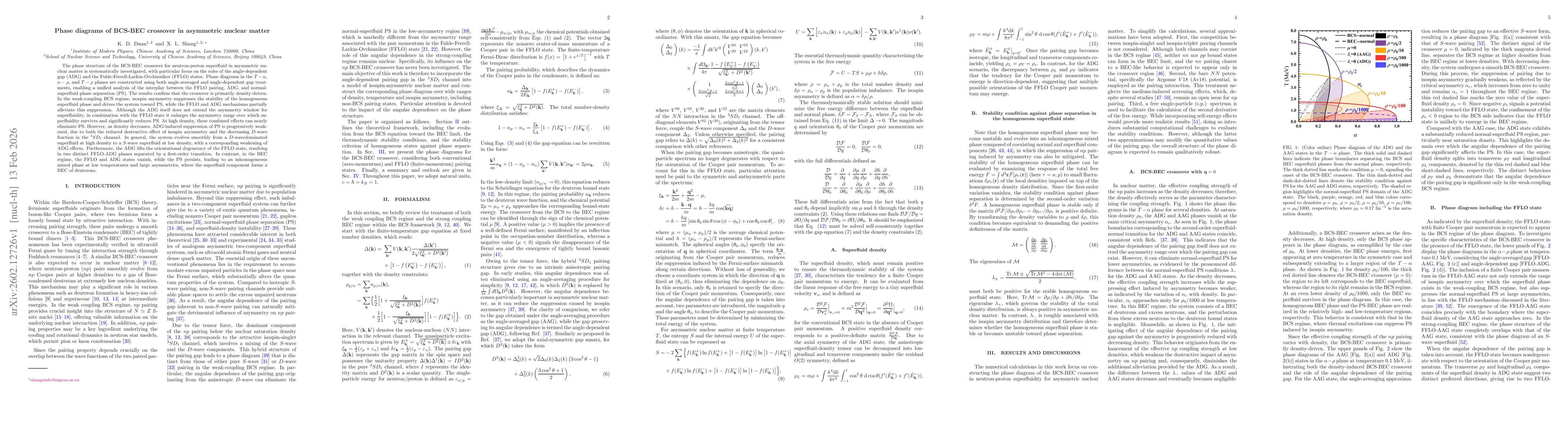 Thumbnail for Phase diagrams of BCS-BEC crossover in asymmetric nuclear matter