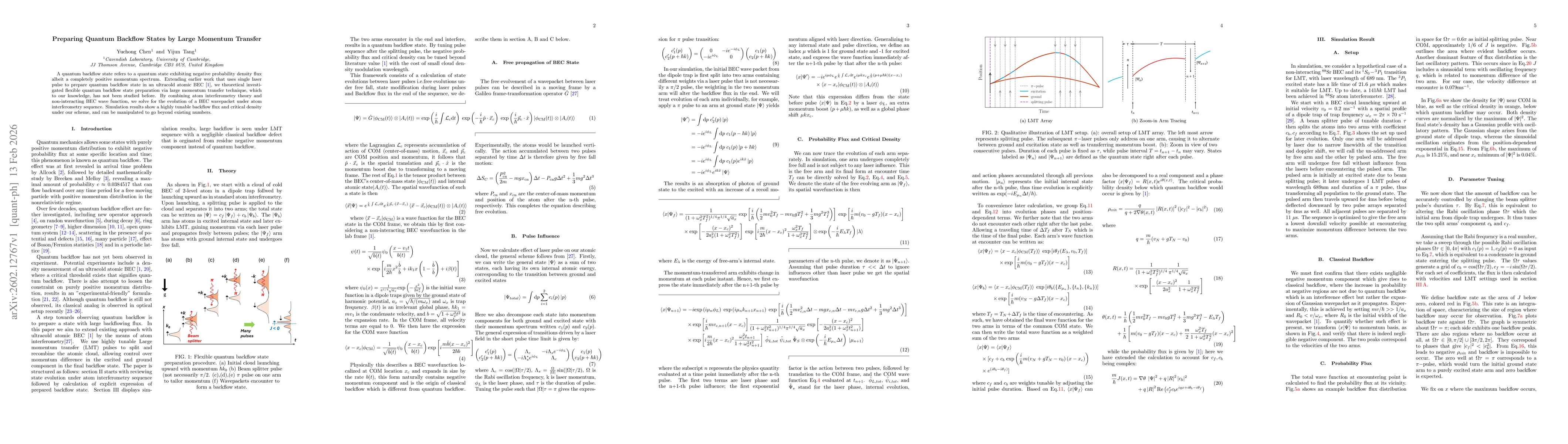 Thumbnail for Preparing Quantum Backflow States by Large Momentum Transfer