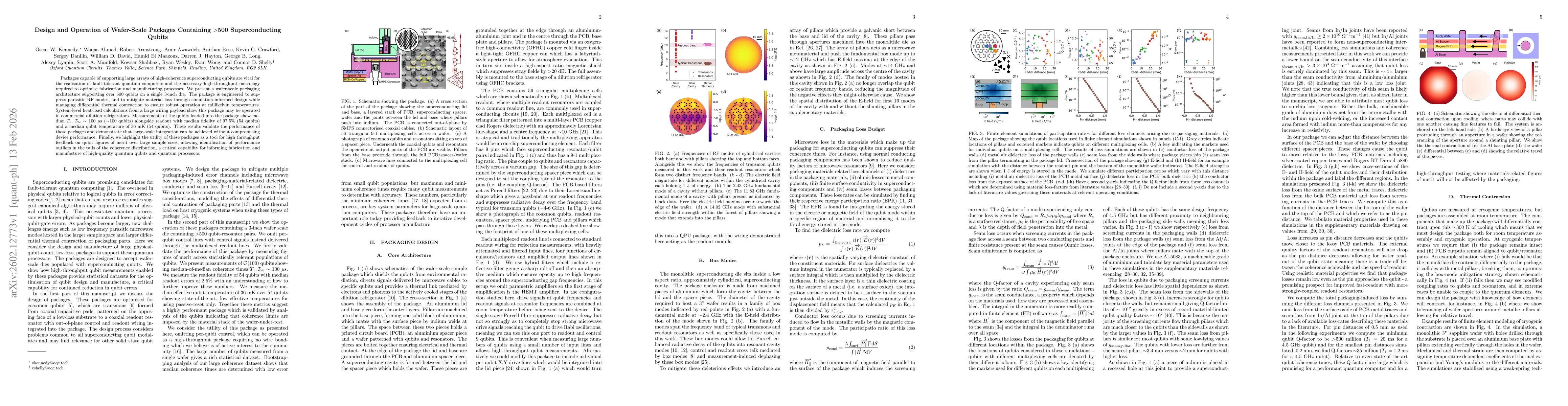 Thumbnail for Design and Operation of Wafer-Scale Packages Containing >500 Superconducting Qubits