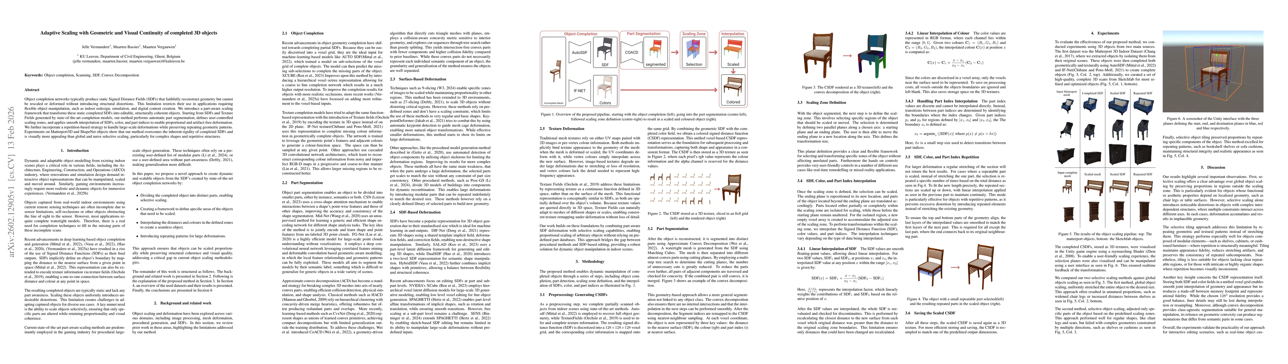 Thumbnail for Adaptive Scaling with Geometric and Visual Continuity of completed 3D objects
