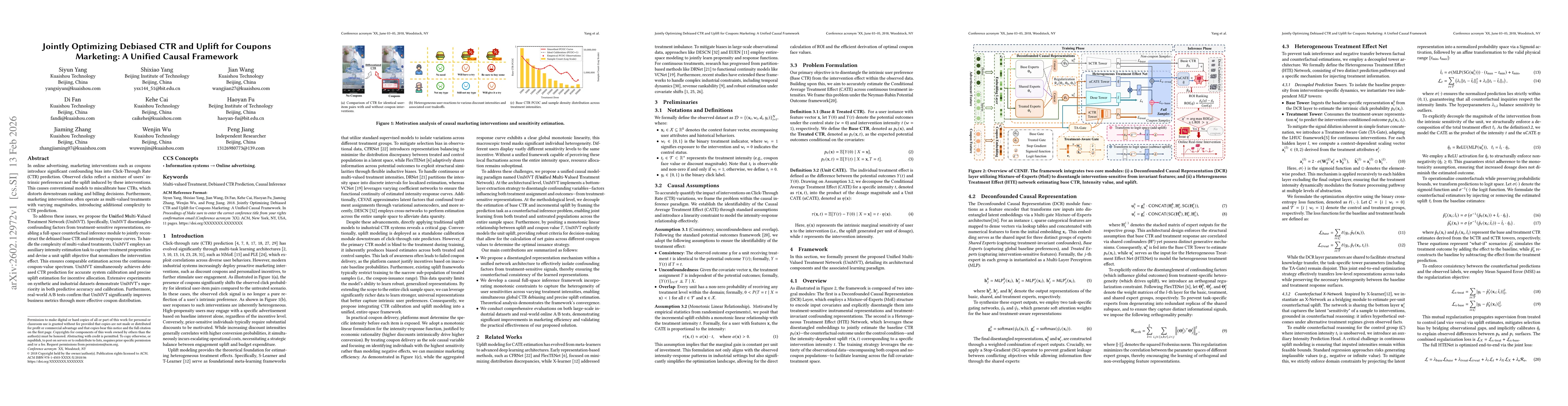 Thumbnail for Jointly Optimizing Debiased CTR and Uplift for Coupons Marketing: A Unified Causal Framework