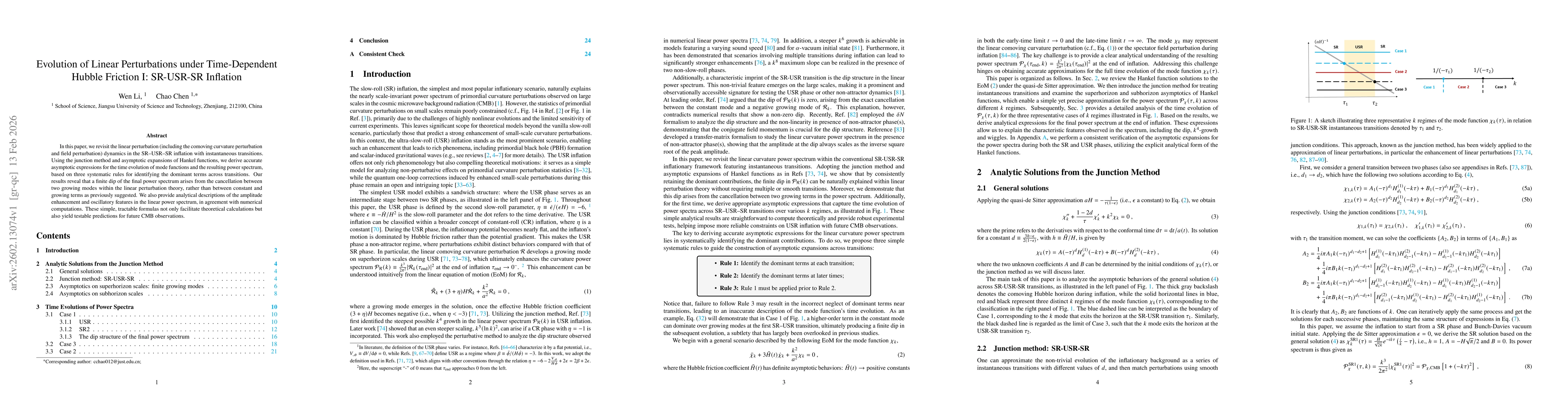 Thumbnail for Evolution of Linear Perturbations under Time-Dependent Hubble Friction I: SR-USR-SR Inflation