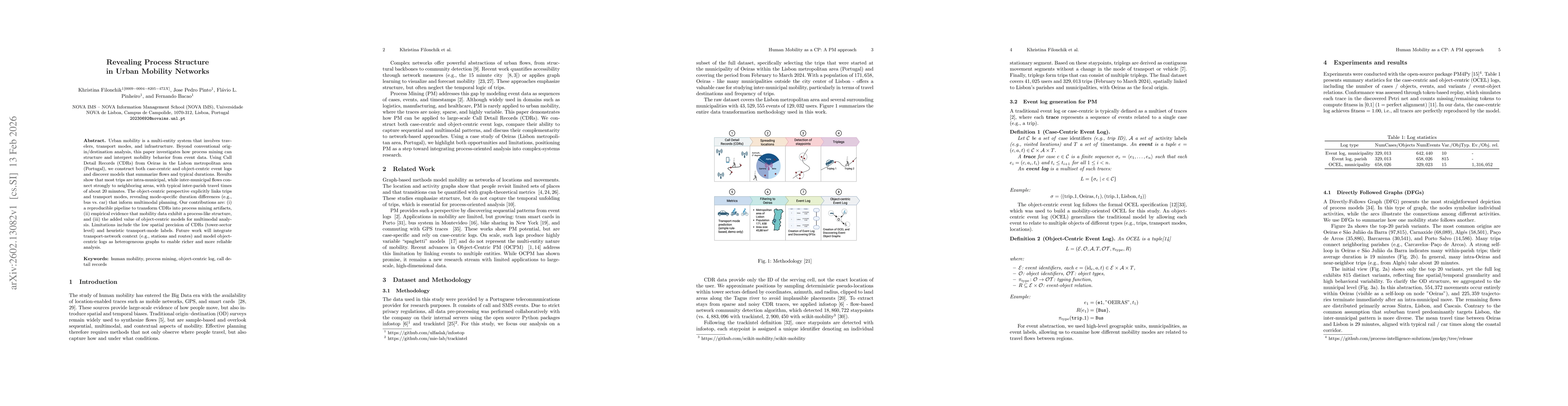 Thumbnail for Revealing Process Structure in Urban Mobility Networks