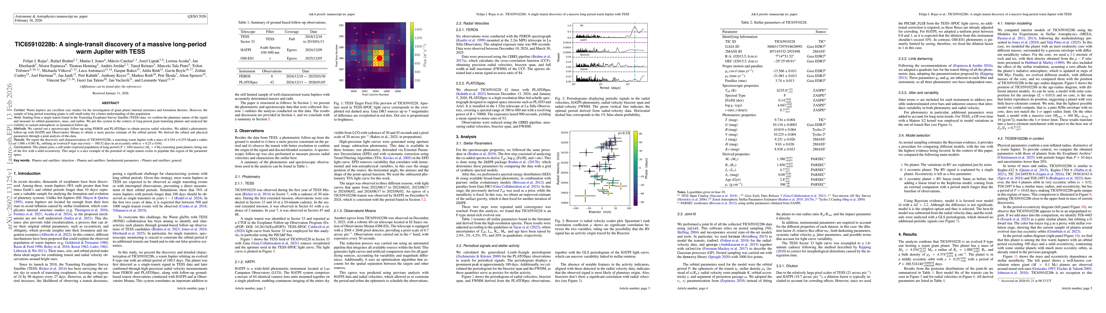 Thumbnail for TIC65910228b: A single-transit discovery of a massive long-period warm Jupiter with TESS