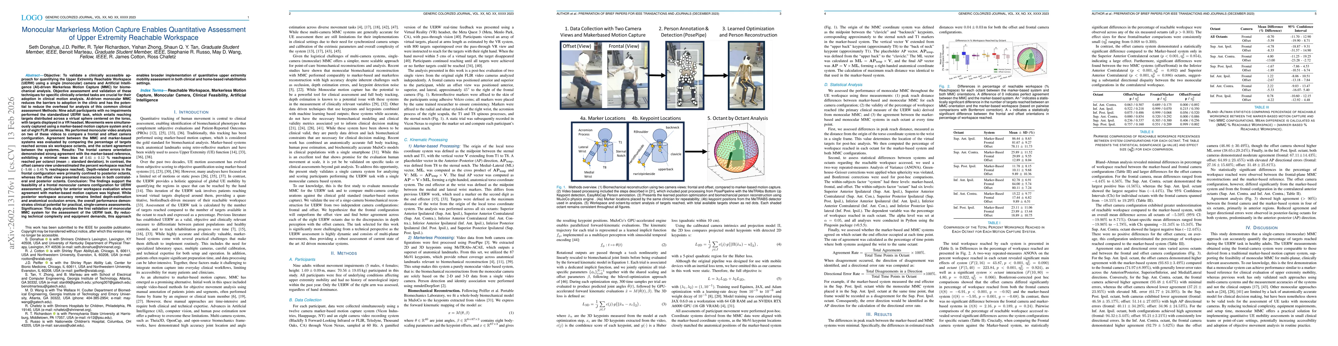 Thumbnail for Monocular Markerless Motion Capture Enables Quantitative Assessment of Upper Extremity Reachable Workspace