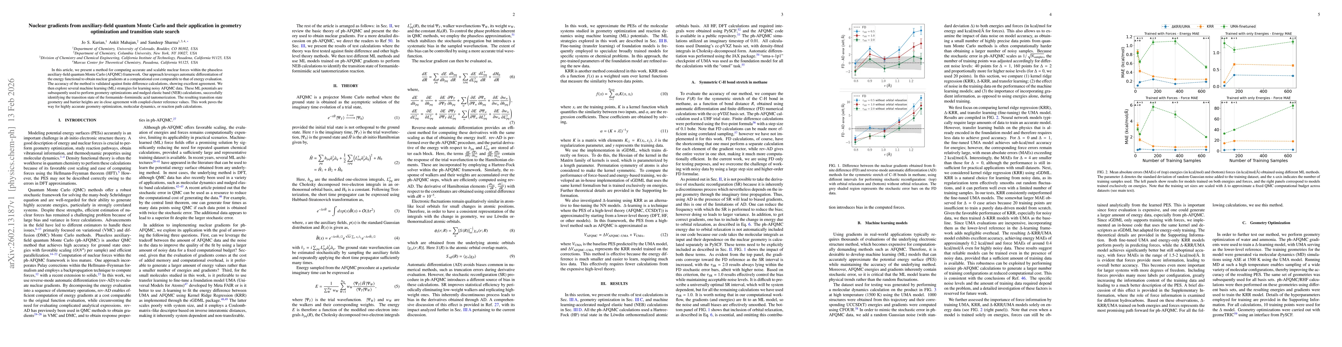 Thumbnail for Nuclear gradients from auxiliary-field quantum Monte Carlo and their application in geometry optimization and transition state search
