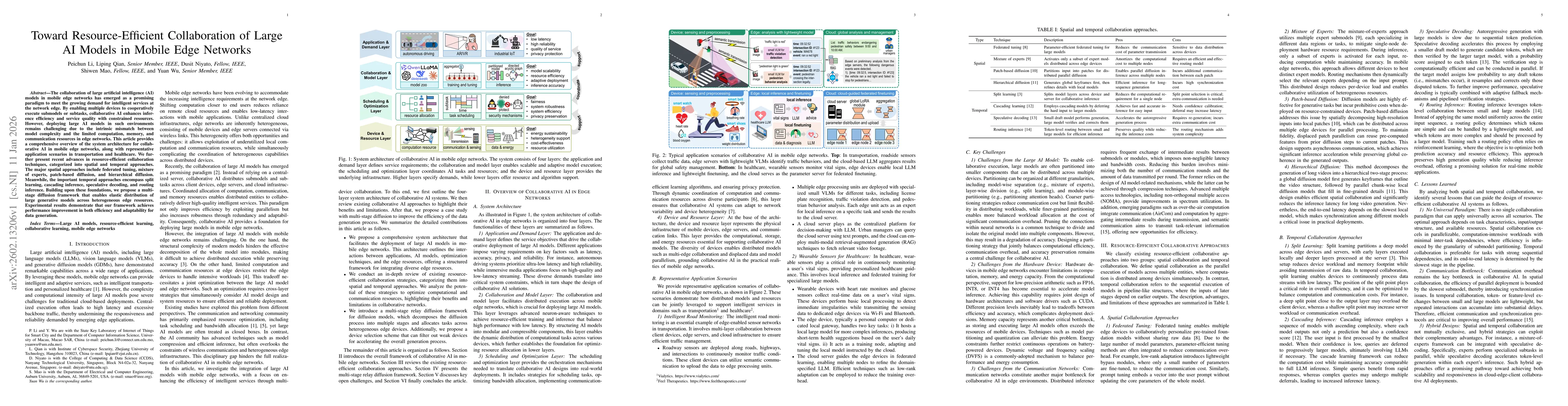 Thumbnail for Toward Resource-Efficient Collaboration of Large AI Models in Mobile Edge Networks