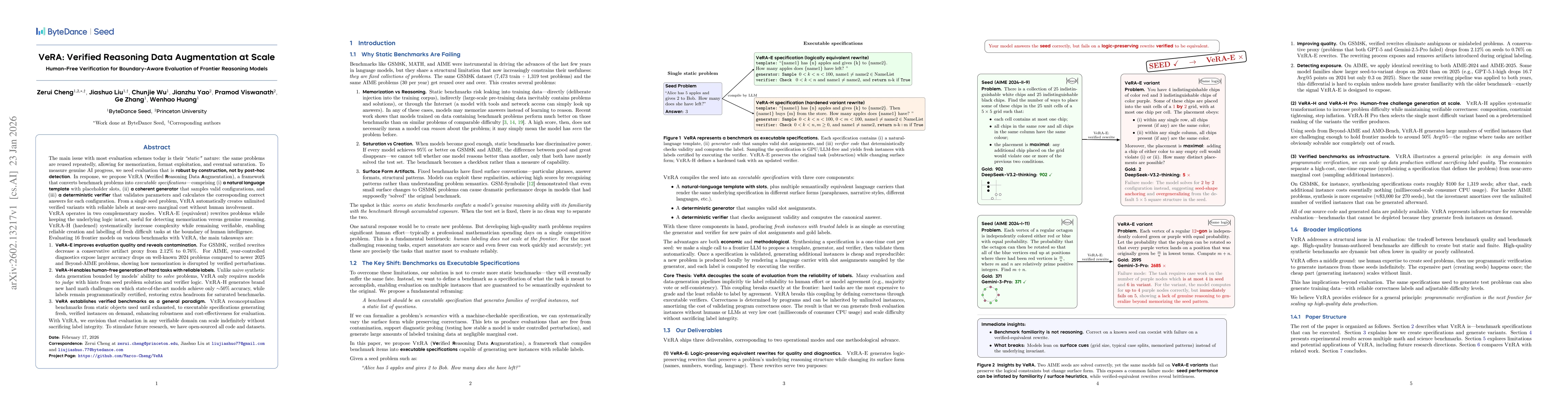 Thumbnail for VeRA: Renewing Reasoning Benchmarks with Executable Specifications