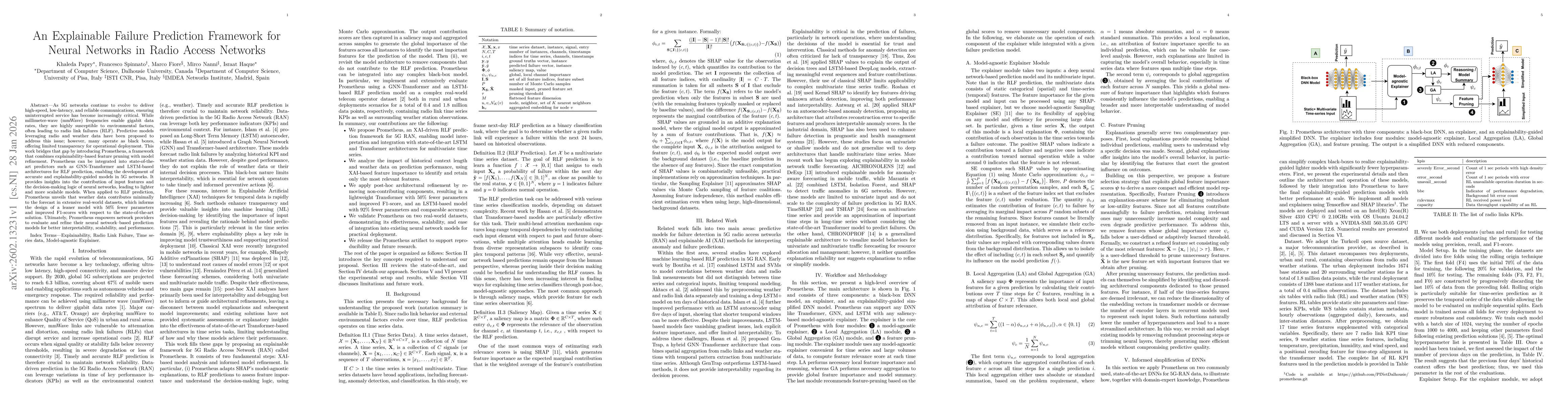 Thumbnail for An Explainable Failure Prediction Framework for Neural Networks in Radio Access Networks