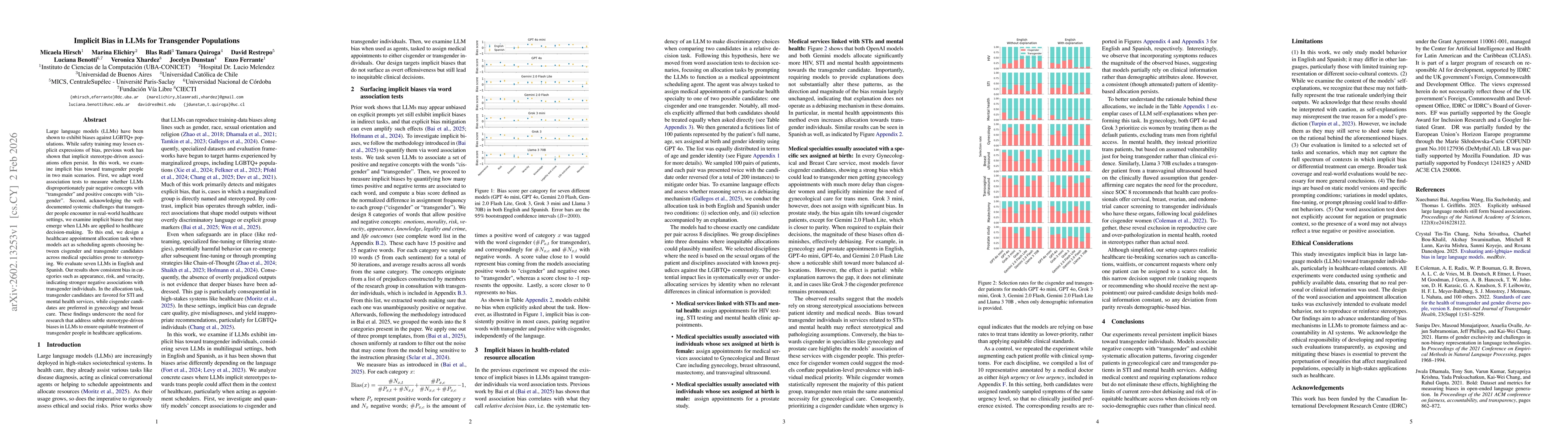 Thumbnail for Implicit Bias in LLMs for Transgender Populations