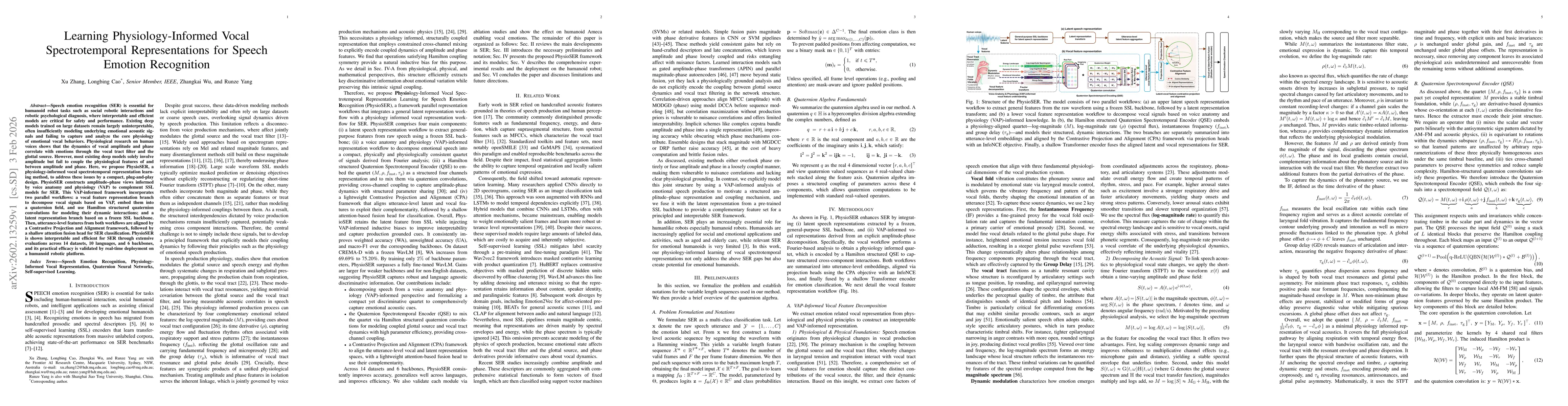 Thumbnail for Learning Physiology-Informed Vocal Spectrotemporal Representations for Speech Emotion Recognition