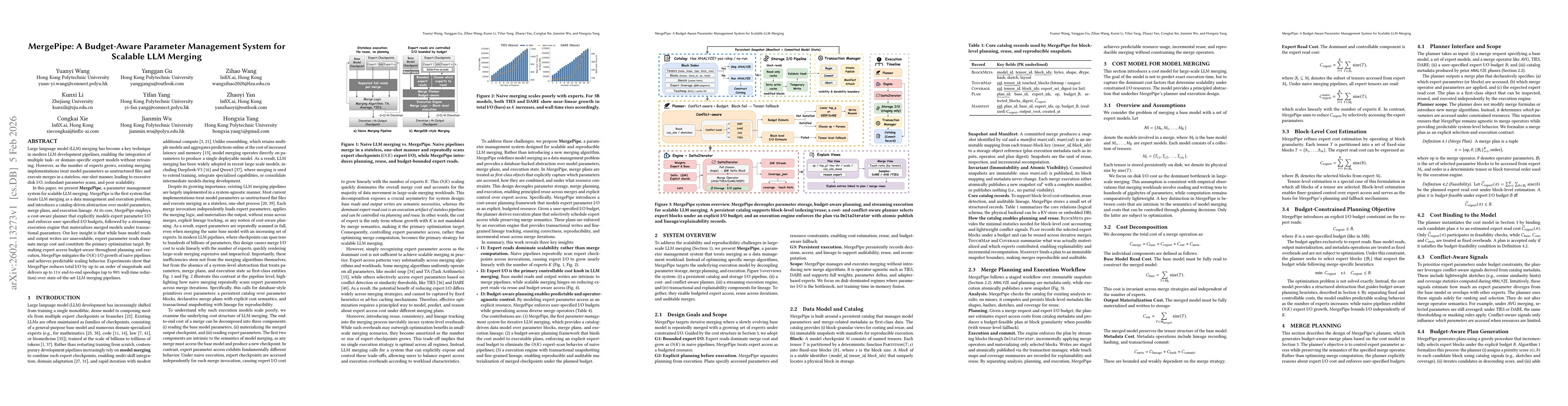 Thumbnail for MergePipe: A Budget-Aware Parameter Management System for Scalable LLM Merging
