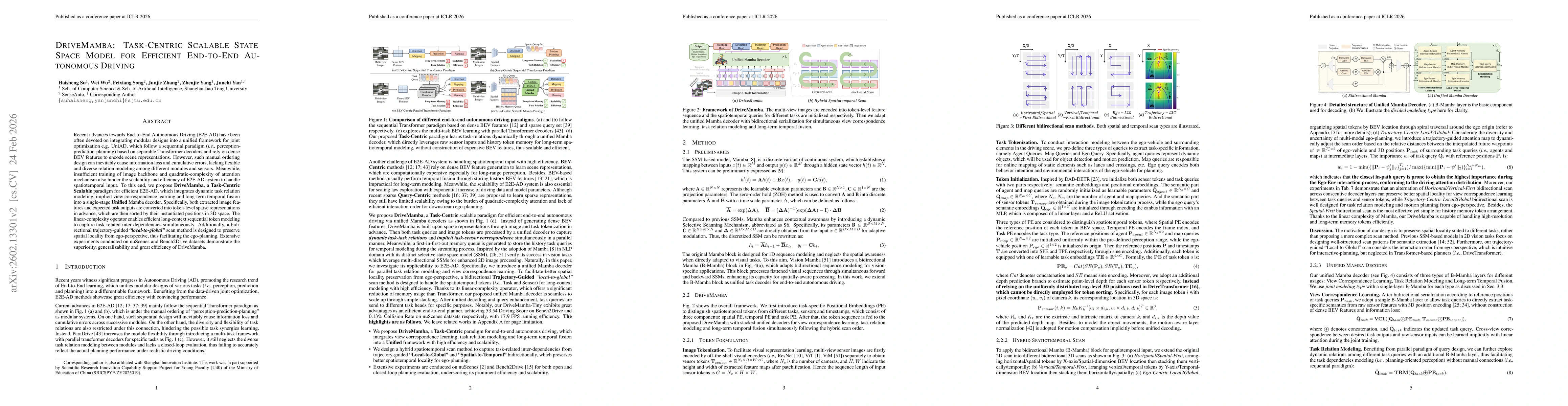 Thumbnail for DriveMamba: Task-Centric Scalable State Space Model for Efficient End-to-End Autonomous Driving