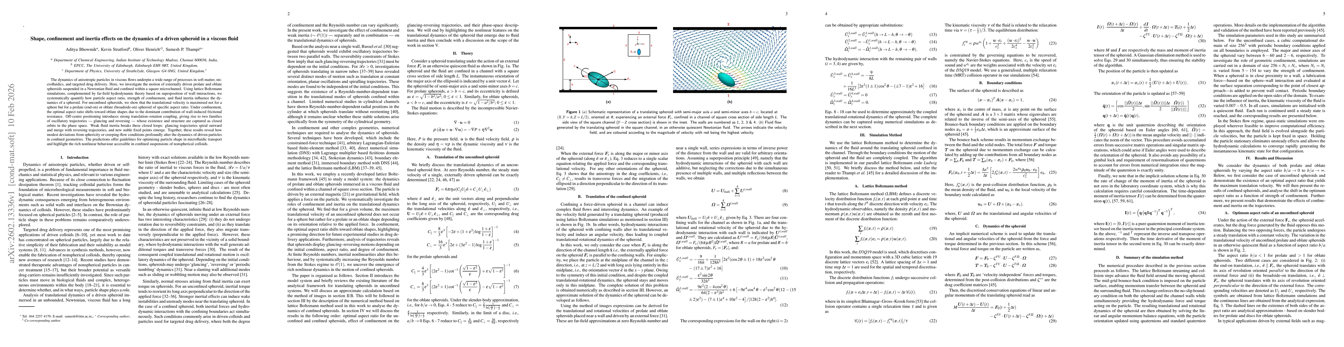 Thumbnail for Shape, confinement and inertia effects on the dynamics of a driven spheroid in a viscous fluid