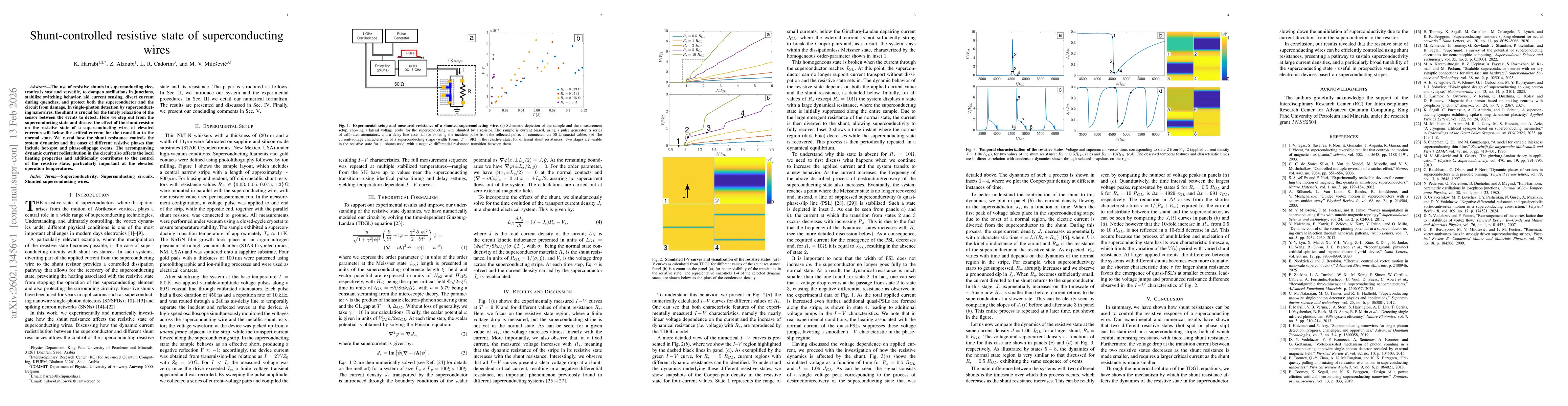 Thumbnail for Shunt-controlled resistive state of superconducting wires
