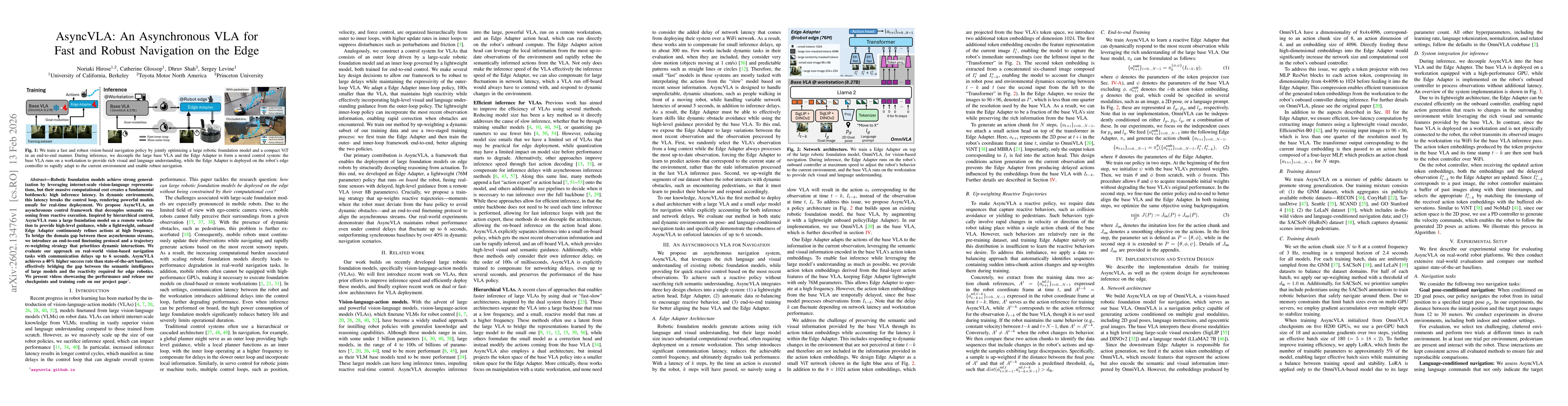 Thumbnail for AsyncVLA: An Asynchronous VLA for Fast and Robust Navigation on the Edge
