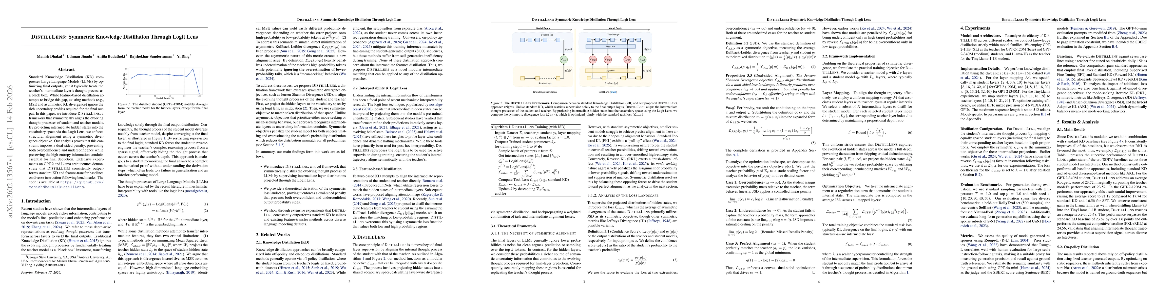 Thumbnail for DistillLens: Symmetric Knowledge Distillation Through Logit Lens
