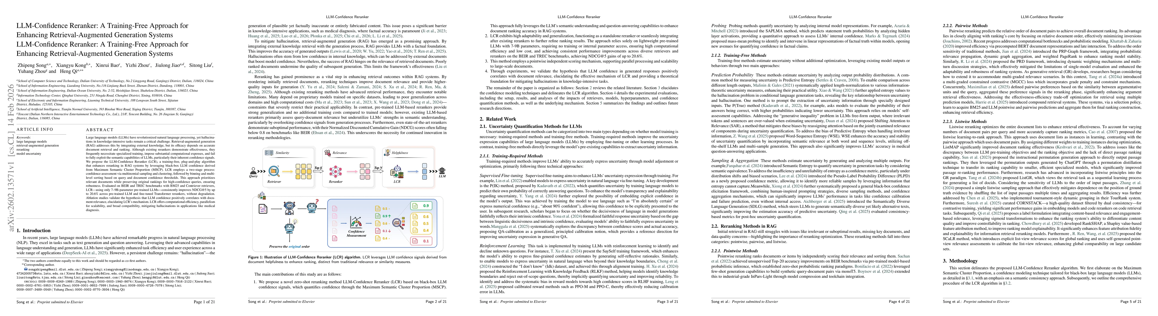 Thumbnail for LLM-Confidence Reranker: A Training-Free Approach for Enhancing Retrieval-Augmented Generation Systems