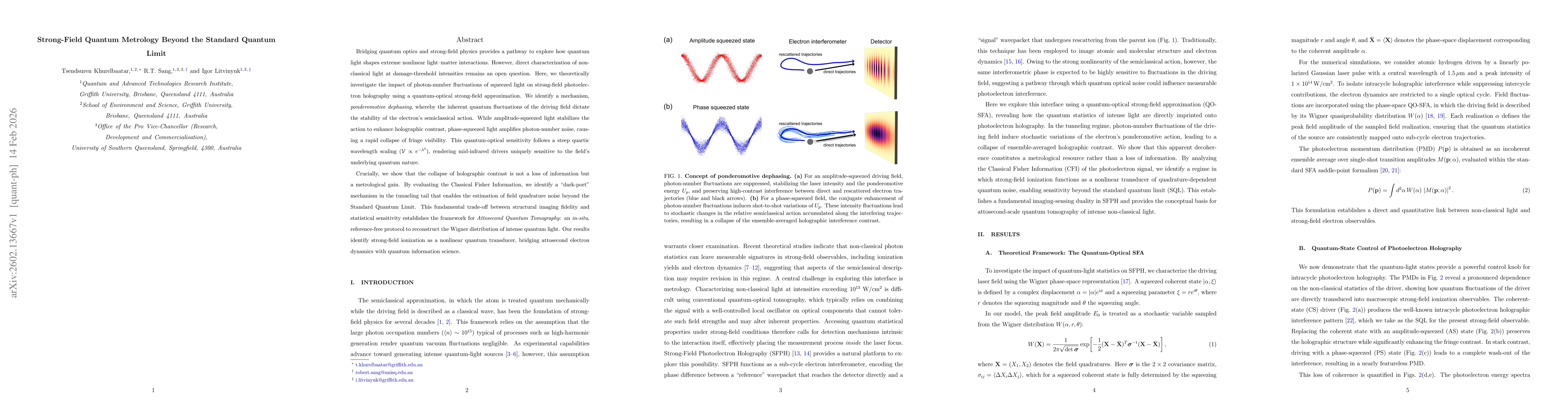 Thumbnail for Strong-Field Quantum Metrology Beyond the Standard Quantum Limit