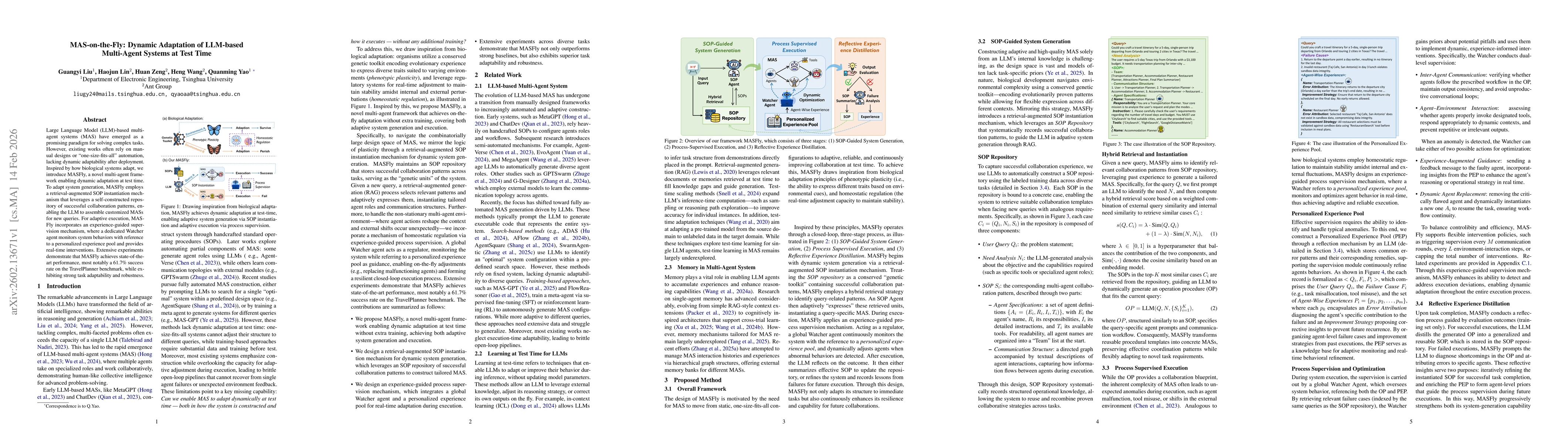 Thumbnail for MAS-on-the-Fly: Dynamic Adaptation of LLM-based Multi-Agent Systems at Test Time