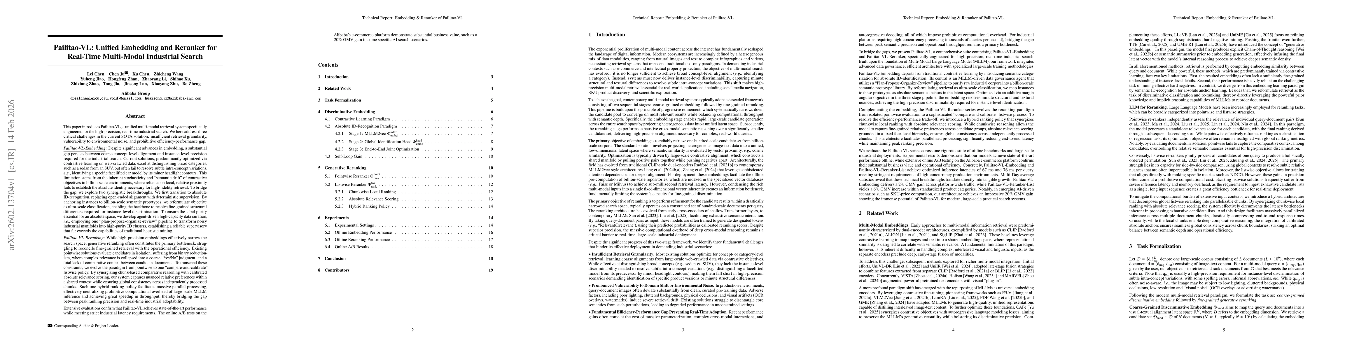 Thumbnail for Pailitao-VL: Unified Embedding and Reranker for Real-Time Multi-Modal Industrial Search