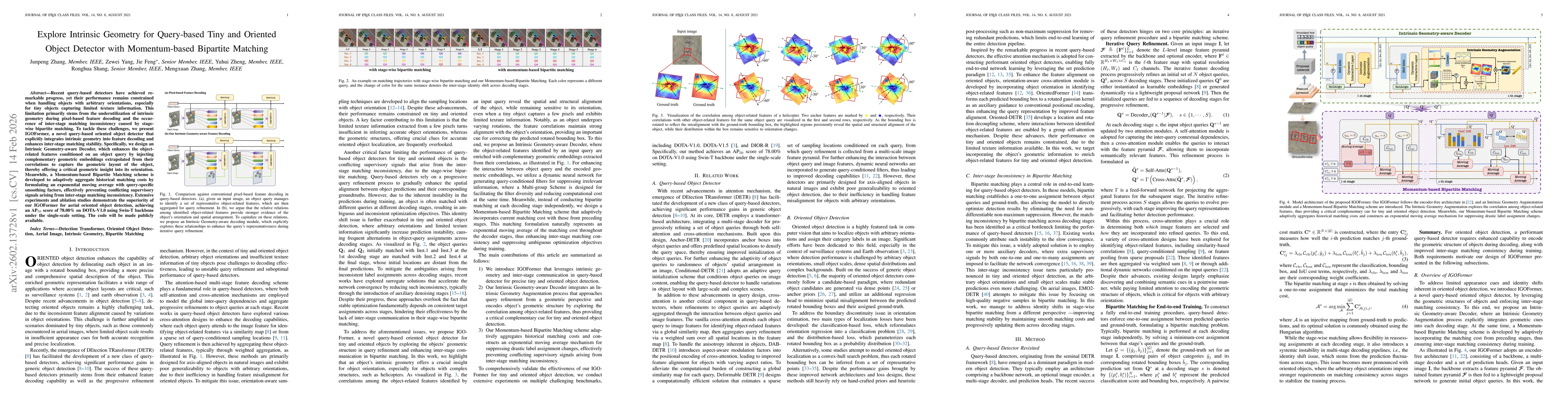 Thumbnail for Explore Intrinsic Geometry for Query-based Tiny and Oriented Object Detector with Momentum-based Bipartite Matching