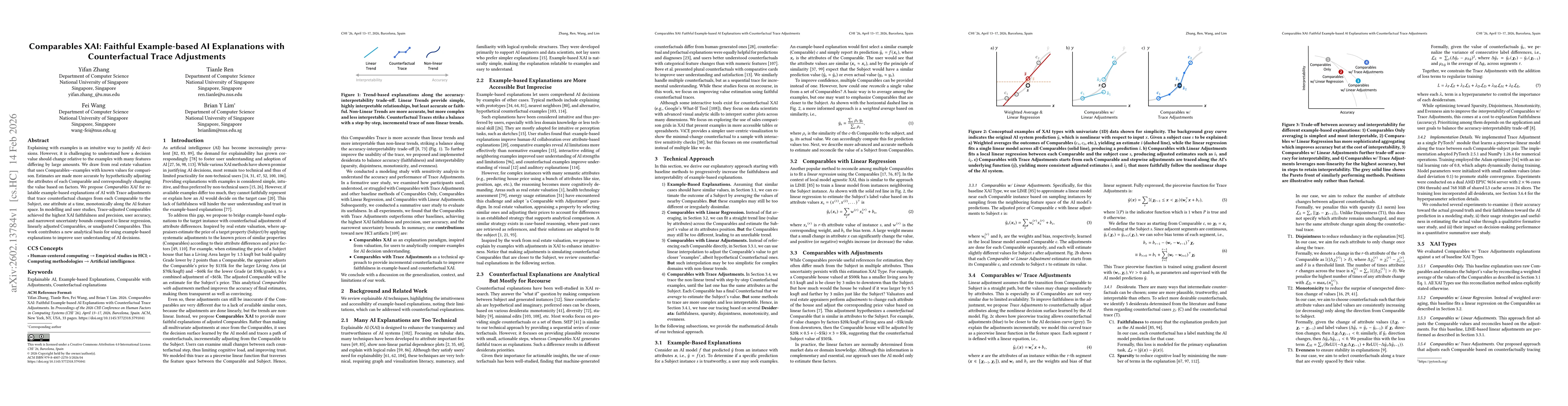 Thumbnail for Comparables XAI: Faithful Example-based AI Explanations with Counterfactual Trace Adjustments