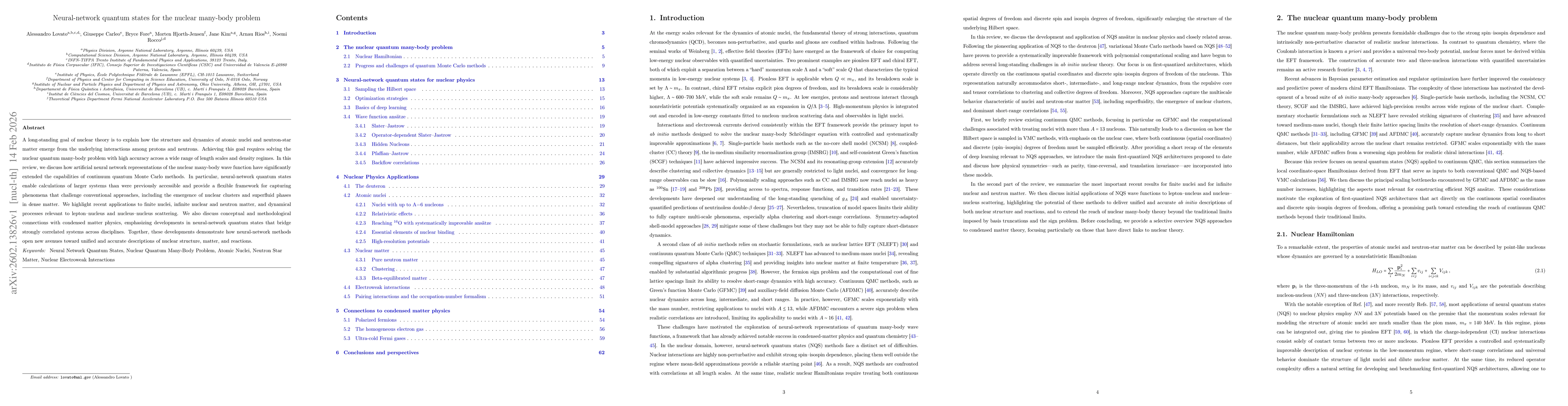 Thumbnail for Neural-network quantum states for the nuclear many-body problem
