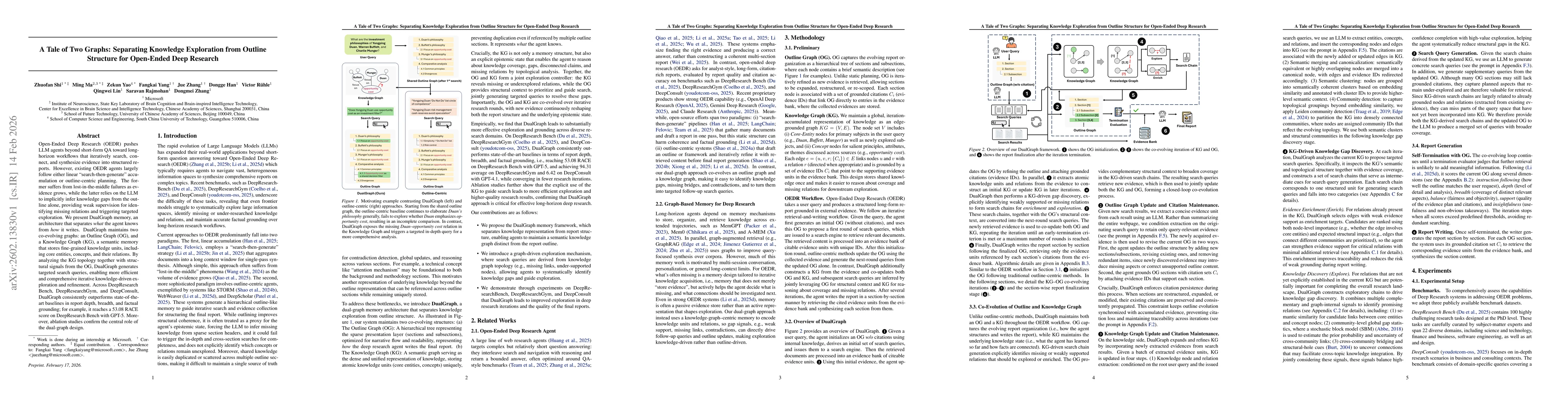 Thumbnail for A Tale of Two Graphs: Separating Knowledge Exploration from Outline Structure for Open-Ended Deep Research