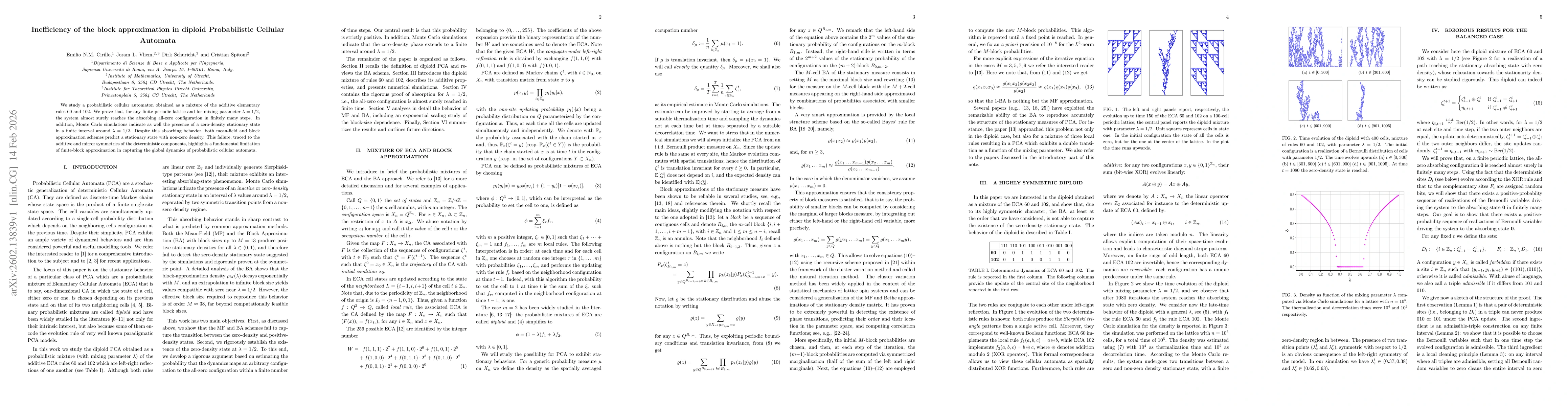 Thumbnail for Inefficiency of the block approximation in diploid Probabilistic Cellular Automata