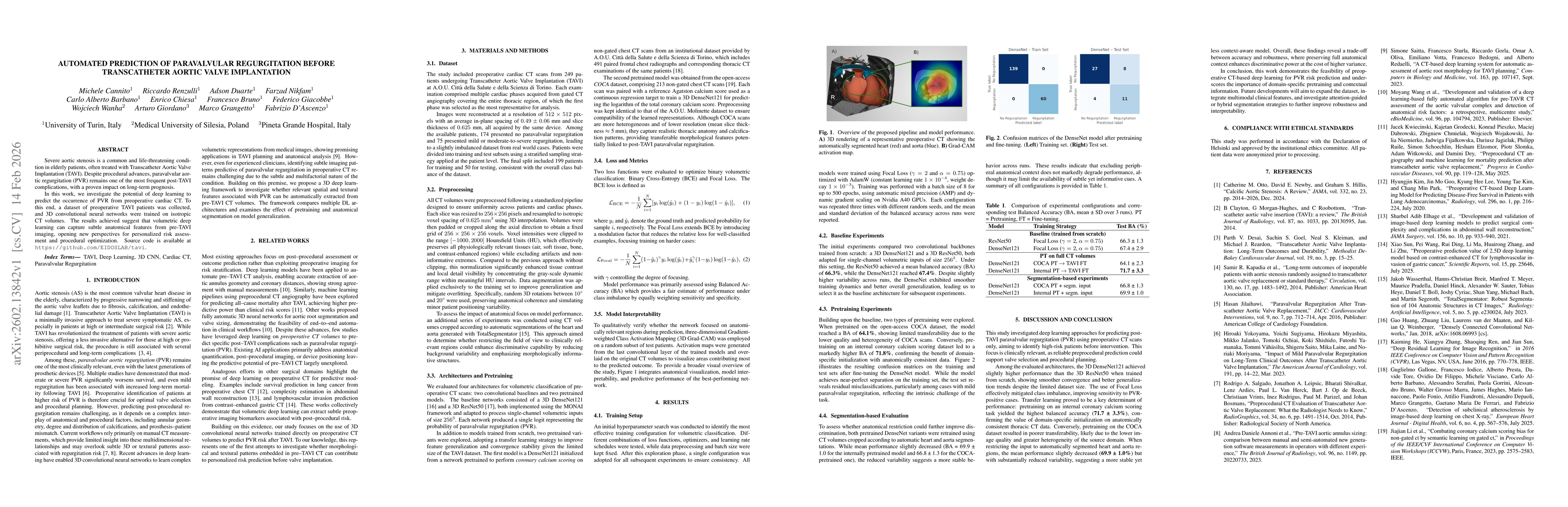 Thumbnail for Automated Prediction of Paravalvular Regurgitation before Transcatheter Aortic Valve Implantation