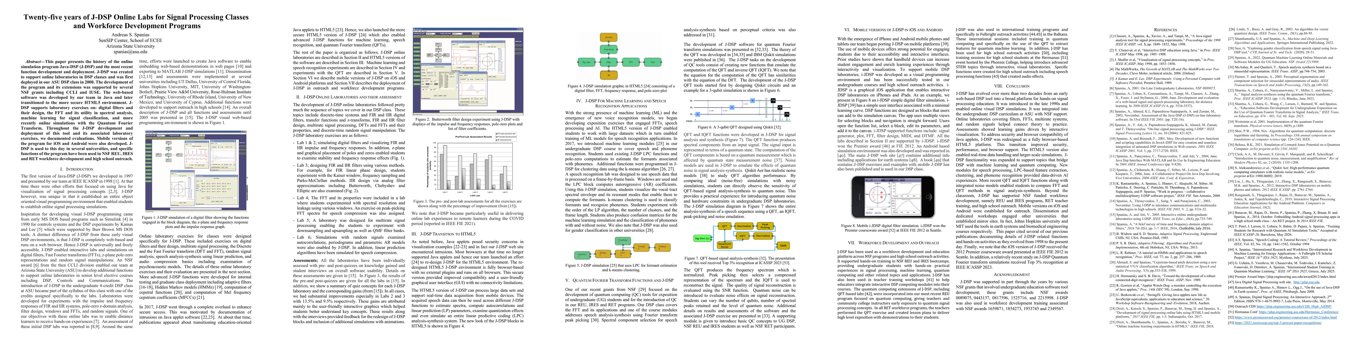 Thumbnail for Twenty-five years of J-DSP Online Labs for Signal Processing Classes and Workforce Development Programs